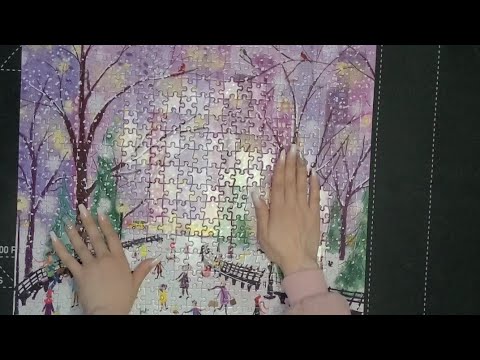 ASMR | Tapping and Tracing a Crinkly Puzzle (No Talking)