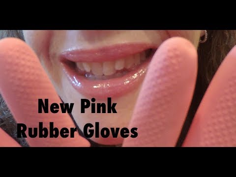 ASMR Pink Rubber Glove Sounds