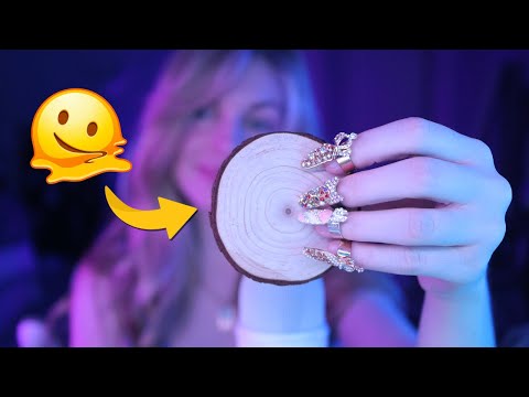 ASMR *Brain Melting* Wood Tapping and Scratching With Echo