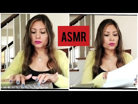 ASMR Office sounds ( typing, page turning, paper ripping)