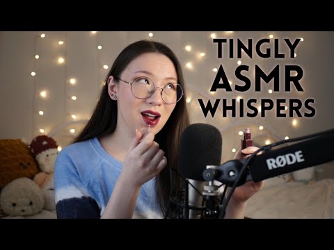 ASMR ✨ Cozy & Tingly Life Update ✨ Show & Tell, Ramble, Lipstick Try On
