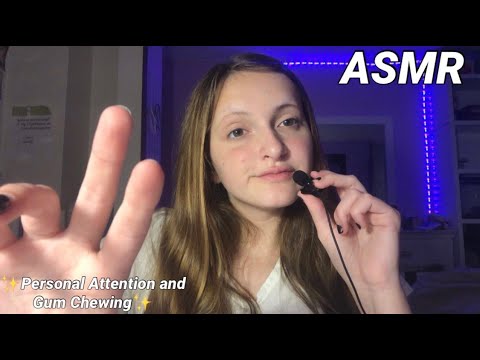 ASMR Pure Old School Whispering (Personal Attention and Gum Chewing)