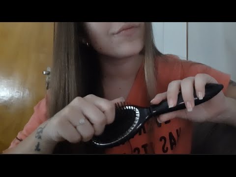 ASMR| Penteando o meu e o seu cabelo 💆🏼‍♀️ 🎧