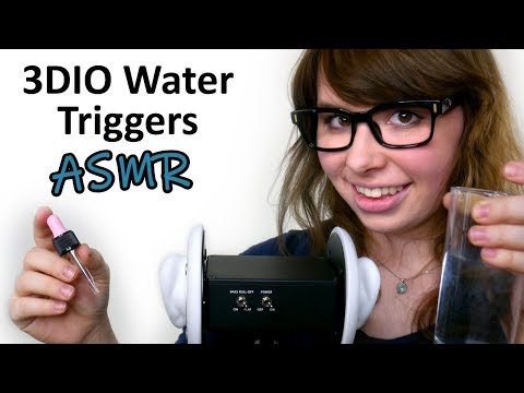 3DIO ASMR Water Triggers  - No Talking (Pouring, Spray Bottle, Fizzing, Glass Dropper)