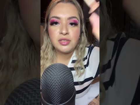 One minute of doing your eyeshadow super fast ASMR- #shorts #mouthsounds