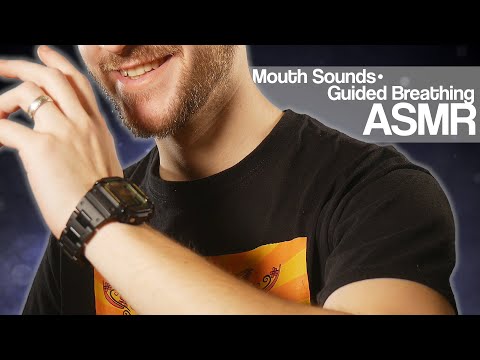 ASMR Soft Mouth Sounds combined with Guided Relaxation - close up whispering, ear cupping -