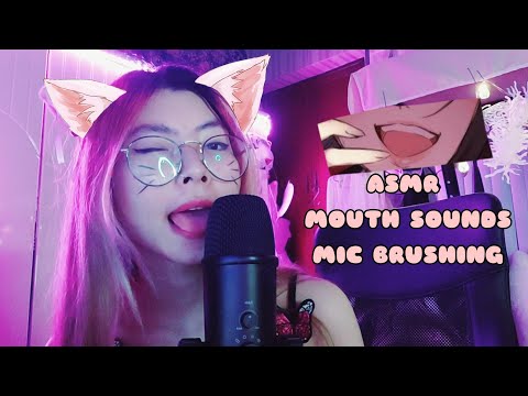 ASMR 🥵 Mouth Sounds,Mic Brushing,licking Sounds,Trigger Words (Sip,Stipple)