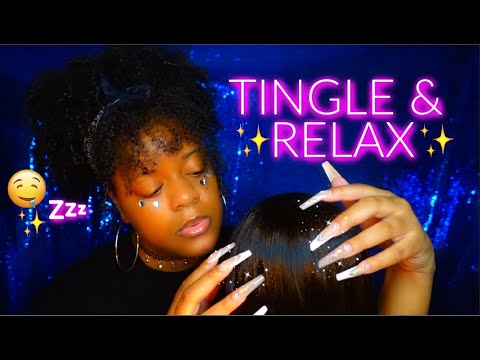 ASMR ✨checking your scalp for lice + scalp massage ✨🤤🔎 (pov: i'm your bff 🫶🏽) (so relaxing)
