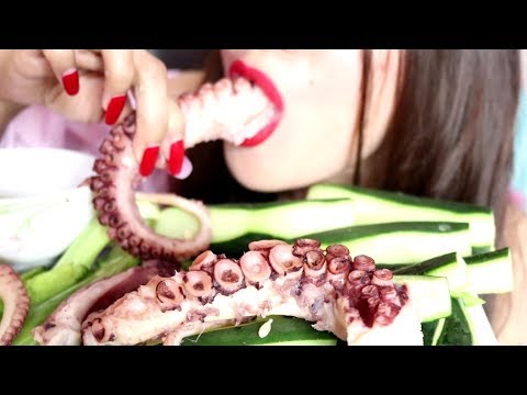 ASMR Giant Octopus Eating Sounds | No Talking 문어 맥방