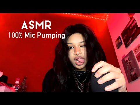 ASMR 100% Mic Pumping, Foam Cover, Swirling, Fast and Aggressive Mouth Sounds, Mic scratching, Sleep