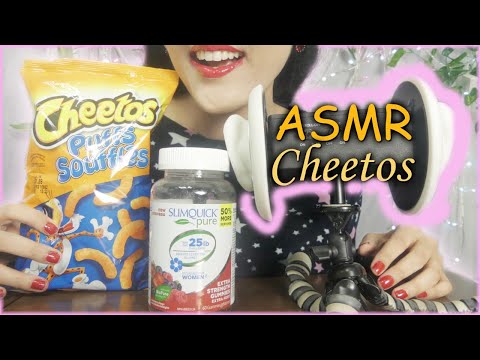 ASMR Chettos Puffs✨ 🧀 🧀 🧀 🧀დChips ✨♡ (3DIO BINAURAL)Junk Food {Whispered}🦄🦋
