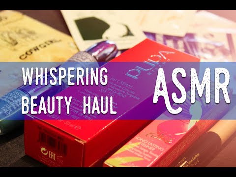 ASMR ita - Whispering Show and Tell (Beauty Products Haul)