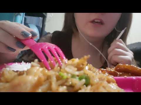 Asmr Chinese food exaggerated eating sounds