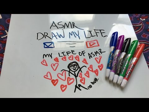 ASMR DRAW MY LIFE | MY LIFE OF ASMR