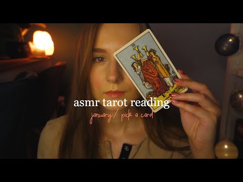 asmr po polsku 🌙 co cię czeka w nowym roku? czytanie tarota *styczeń* ✨ pick a card (polish whisper)