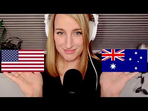 Whispered American vs Australian Pronunciation | ASMR