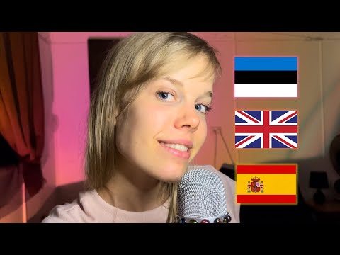 ASMR 💗 Teaching you Estonian (english and spanish translations)