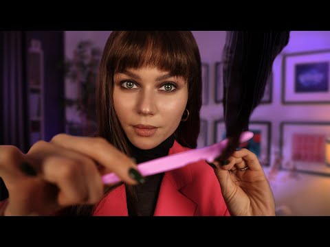ASMR Most Relaxing Backstage Preparation (Haircut & Makeup)