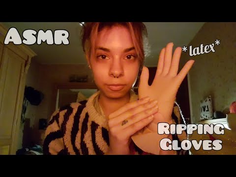 ASMR ◇ Ripping latex gloves 🤍