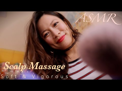 ASMR💆🏽‍♂️Headache Relief Scalp Massage in Bed [Multiple Angles]