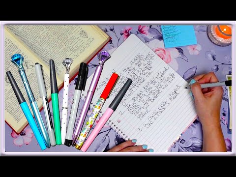 ASMR | Note Taking | Page Turning | Pens and Markers Writing Sounds