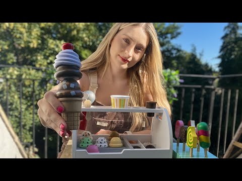 ASMR | Ice Cream Parlour | Wooden Toys