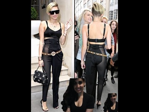 Miley Cyrus Wears Sheer Pants Without Underwear - My thoughts