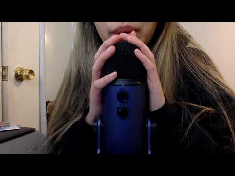 MY FIRST ASMR - Mouth sounds + Inaudible Whispering
