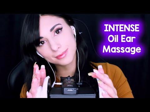 ASMR Ear Massage with Oil | Ear to Ear | For Background Noise, Sleep, Study