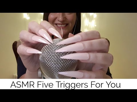 ASMR Five Triggers For You With Long Nails