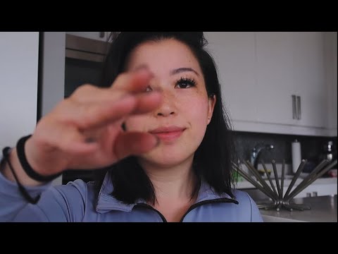 ASMR Slow Hand Movements and Mouth Sounds