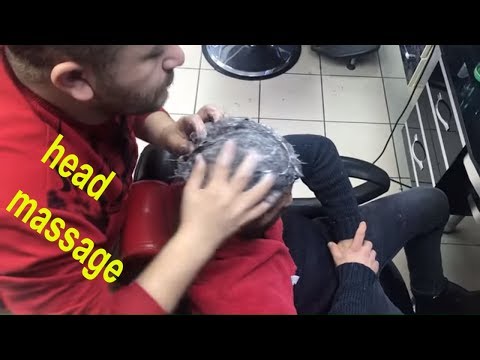 ASMR=turkish barber massage =shampoo head massage =take the hair dryer=KAFAYA ŞAMPUAN MASAJ'I VE FÖN