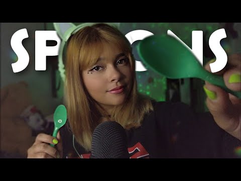 ASMR ☁️  🥄😴 Spoons Sounds (15 Minutes of Pure Relaxation😴, Sound Triggers)