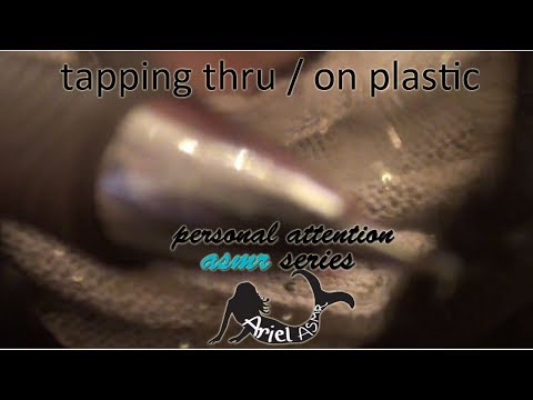 personal attn series.3. plastic sheet over camera. tracing asmr. tingles. tapping