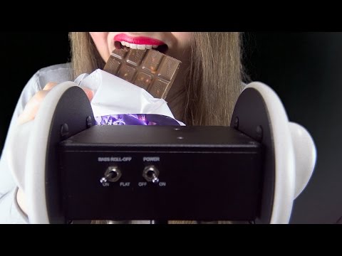 ASMR Ear to Ear Eating Chocolate and Giving Sweet Kisses