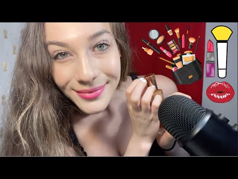 ASMR Doing YOUR Makeup Personal Attention // Face Stroking + Breathy Whispers 💄