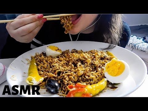 ASMR FRANÇAIS⎢JE MANGE DES CHILI NOODLES ! (Eating Sounds)