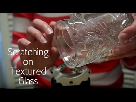 ASMR Scratching on Textured Glass
