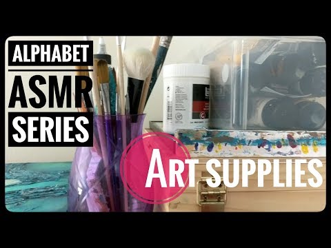 Art Supplies || Lo fi Alphabet ASMR Series