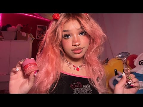 do you like girl in red?❤️ (layered sounds) Sleepover RP wlw crush | personal attention