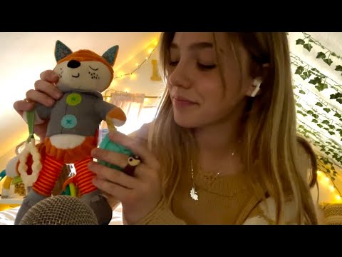 ASMR| Baby Toy triggers; tapping, crinkling, scratching 🧸✨