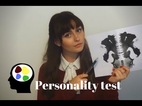 ASMR Personality test Role Play~inkblots and colour charts