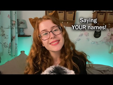ASMR - Saying Your Names + Scalp Massage | Patron Appreciation