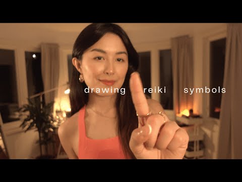 ASMR Reiki | Drawing Reiki Symbols (Hand Movements, Rain Sounds, Soft Spoken)