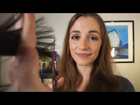 ASMR | Relaxing Haircut Roleplay ✂️ (Binaural, Personal Attention, Hair Brushing & Cutting)
