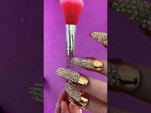 ASMR tingles with gold claws  ( no talking)