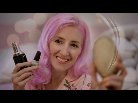 ASMR Pampering You at the Sleepover 💤 (playing with your hair, personal attention)