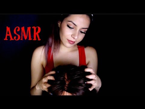 ASMR 🖤Scalp Massage🖤 Pampering- Spray Bottle,  Hair Brushing
