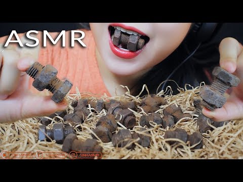 ASMR EATING CHOCOLATE NUT & BOLT EATING SOUNDS | LINH-ASMR mukbang 먹방