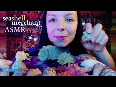 ASMR Seashell merchant - seashell shop / store sales roleplay